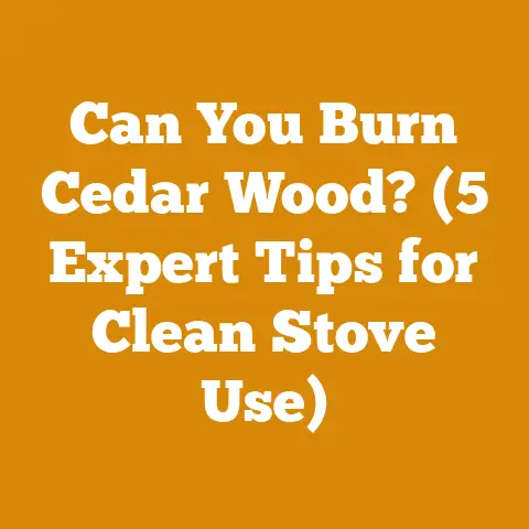 Can You Burn Cedar Wood? (5 Expert Tips for Clean Stove Use)