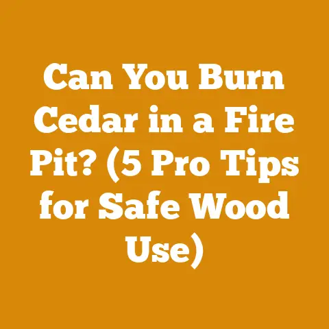 Can You Burn Cedar in a Fire Pit? (5 Pro Tips for Safe Wood Use)