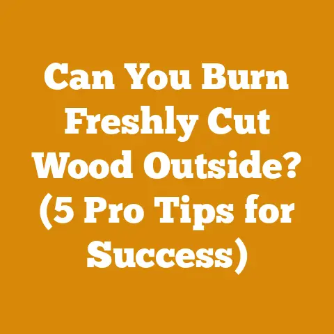 Can You Burn Freshly Cut Wood Outside? (5 Pro Tips for Success)