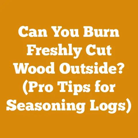 Can You Burn Freshly Cut Wood Outside? (Pro Tips for Seasoning Logs)