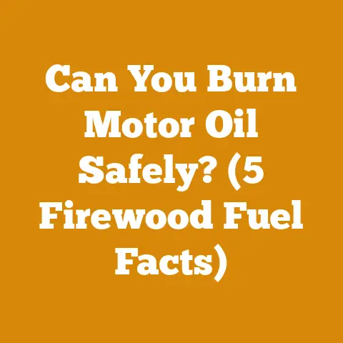 Can You Burn Motor Oil Safely? (5 Firewood Fuel Facts)