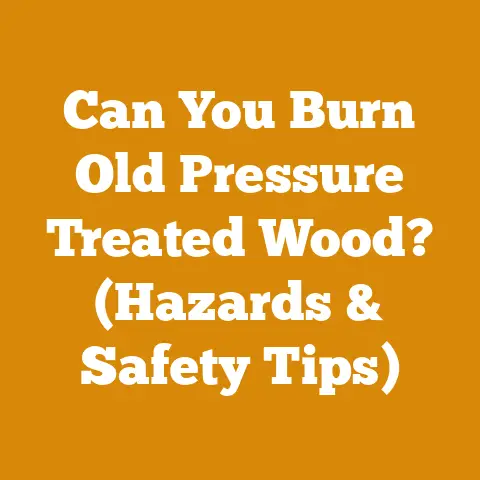 Can You Burn Old Pressure Treated Wood? (Hazards & Safety Tips)