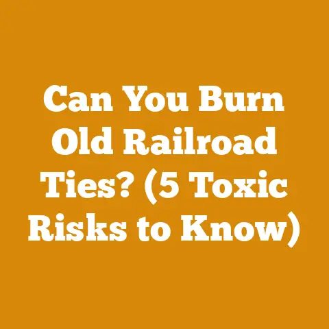 Can You Burn Old Railroad Ties? (5 Toxic Risks to Know)