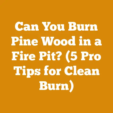 Can You Burn Pine Wood in a Fire Pit? (5 Pro Tips for Clean Burn)