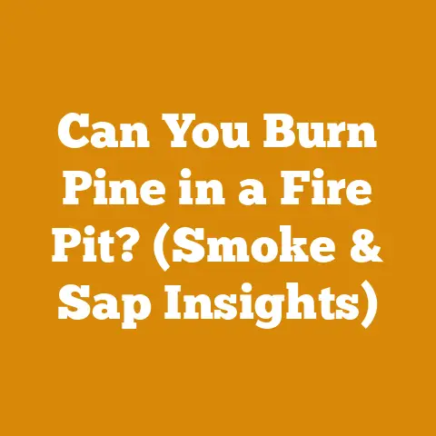 Can You Burn Pine in a Fire Pit? (Smoke & Sap Insights)