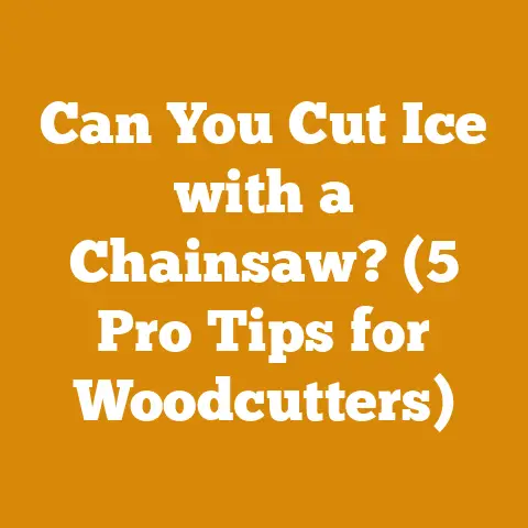 Can You Cut Ice with a Chainsaw? (5 Pro Tips for Woodcutters)