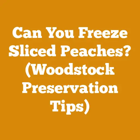 Can You Freeze Sliced Peaches? (Woodstock Preservation Tips)