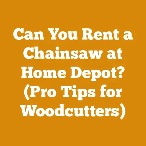 Can You Rent a Chainsaw at Home Depot? (Pro Tips for Woodcutters)