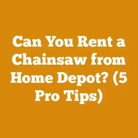 Can You Rent a Chainsaw from Home Depot? (5 Pro Tips)