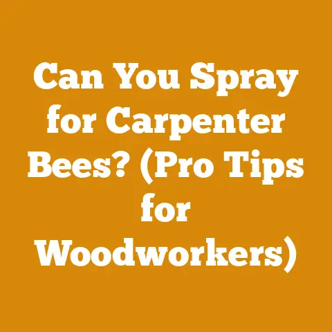 Can You Spray for Carpenter Bees? (Pro Tips for Woodworkers)