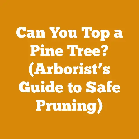 Can You Top a Pine Tree? (Arborist’s Guide to Safe Pruning)