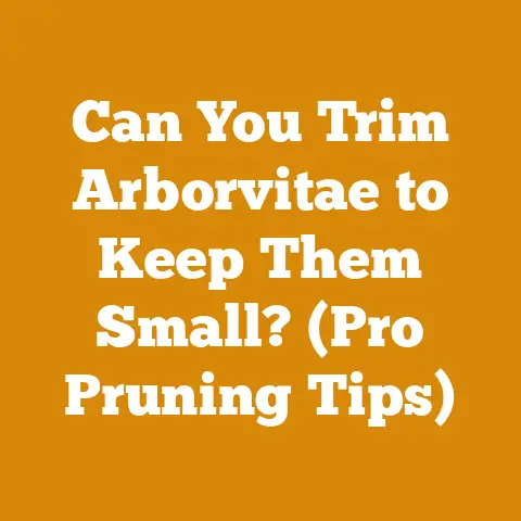 Can You Trim Arborvitae to Keep Them Small? (Pro Pruning Tips)