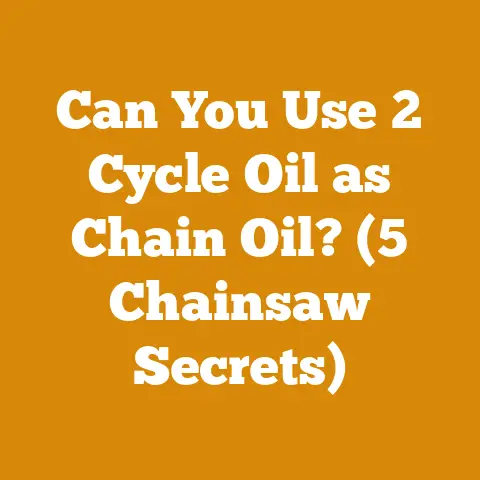 Can You Use 2 Cycle Oil as Chain Oil? (5 Chainsaw Secrets)