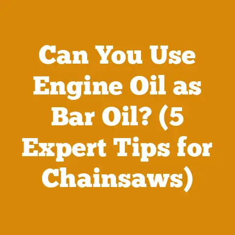Can You Use Engine Oil as Bar Oil? (5 Expert Tips for Chainsaws)