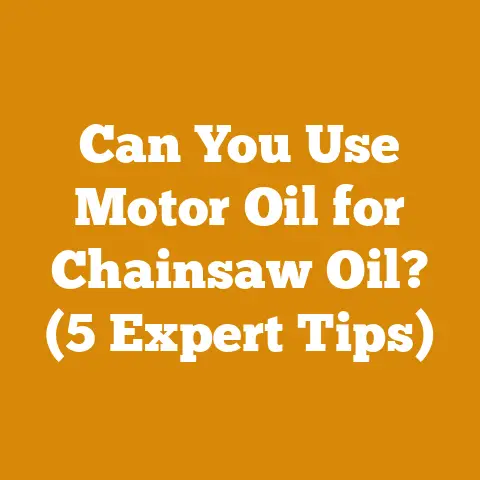 Can You Use Motor Oil for Chainsaw Oil? (5 Expert Tips)