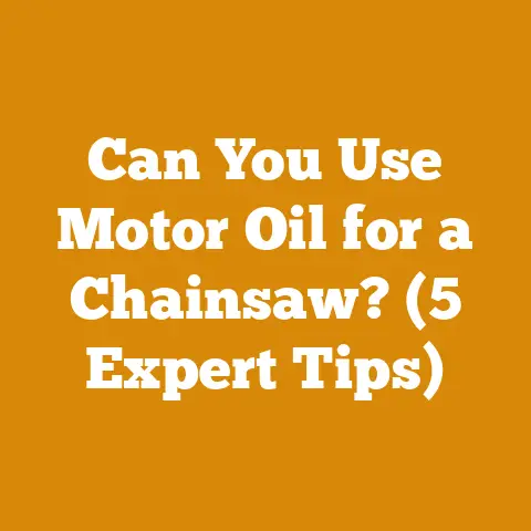 Can You Use Motor Oil for a Chainsaw? (5 Expert Tips)