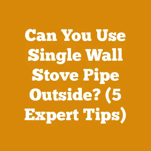 Can You Use Single Wall Stove Pipe Outside? (5 Expert Tips)