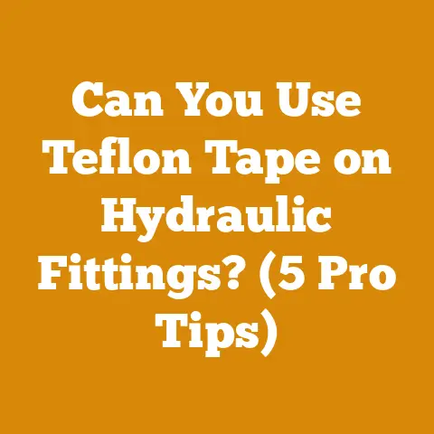 Can You Use Teflon Tape on Hydraulic Fittings? (5 Pro Tips)