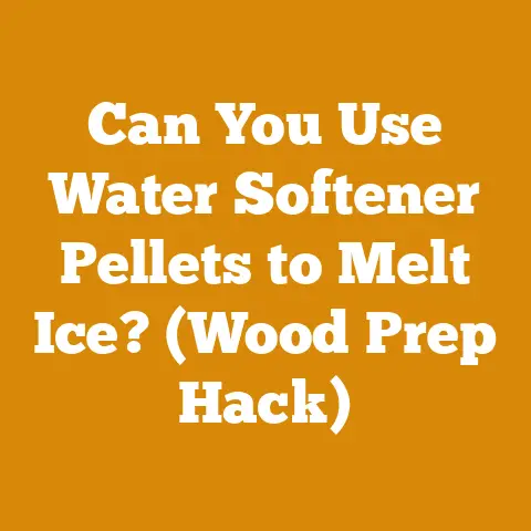 Can You Use Water Softener Pellets to Melt Ice? (Wood Prep Hack)