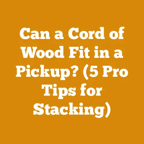 Can a Cord of Wood Fit in a Pickup? (5 Pro Tips for Stacking)