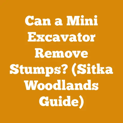 Can a Mini Excavator Remove Stumps? (Sitka Woodlands Guide)