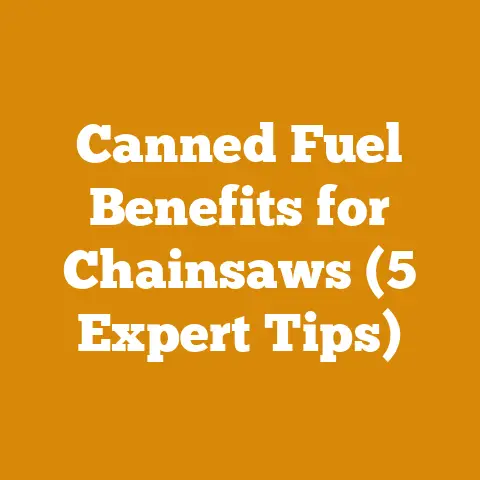 Canned Fuel Benefits for Chainsaws (5 Expert Tips)