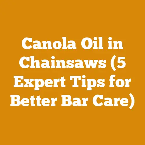 Canola Oil in Chainsaws (5 Expert Tips for Better Bar Care)