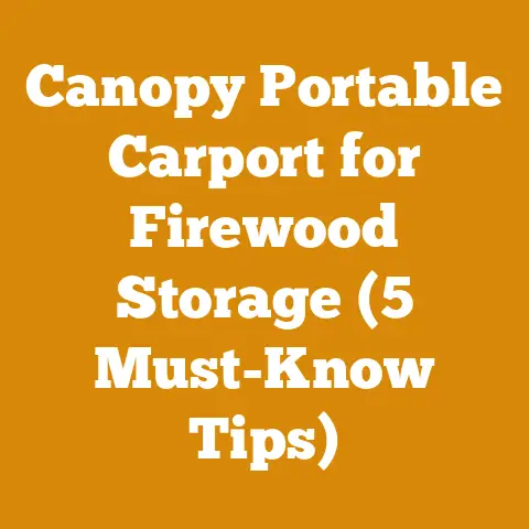 Canopy Portable Carport for Firewood Storage (5 Must-Know Tips)