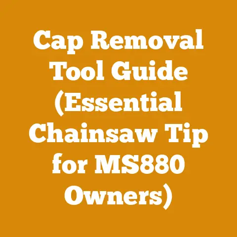 Cap Removal Tool Guide (Essential Chainsaw Tip for MS880 Owners)