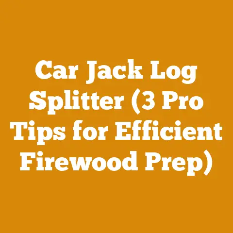 Car Jack Log Splitter (3 Pro Tips for Efficient Firewood Prep)