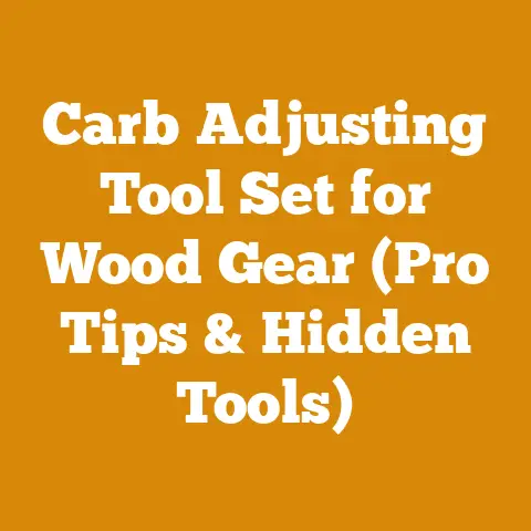 Carb Adjusting Tool Set for Wood Gear (Pro Tips & Hidden Tools)