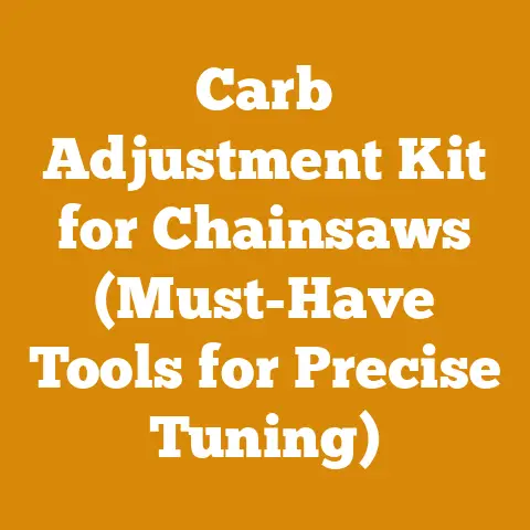 Carb Adjustment Kit for Chainsaws (Must-Have Tools for Precise Tuning)