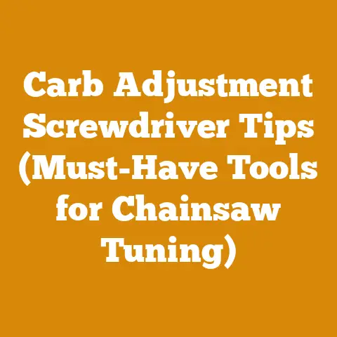 Carb Adjustment Screwdriver Tips (Must-Have Tools for Chainsaw Tuning)