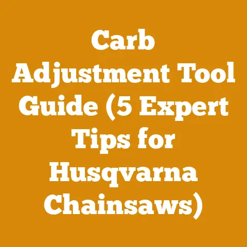 Carb Adjustment Tool Guide (5 Expert Tips for Husqvarna Chainsaws)