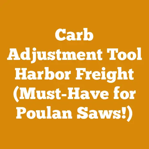 Carb Adjustment Tool Harbor Freight (Must-Have for Poulan Saws!)