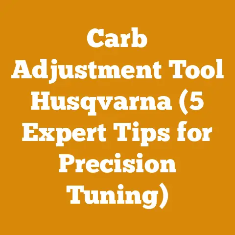 Carb Adjustment Tool Husqvarna (5 Expert Tips for Precision Tuning)