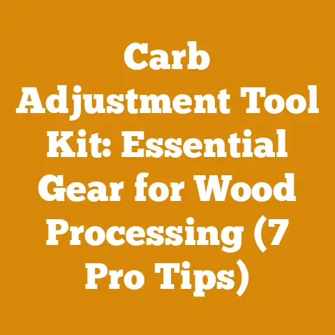 Carb Adjustment Tool Kit: Essential Gear for Wood Processing (7 Pro Tips)