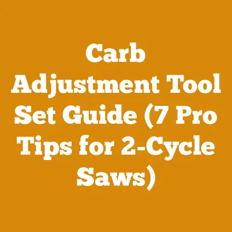 Carb Adjustment Tool Set Guide (7 Pro Tips for 2-Cycle Saws)