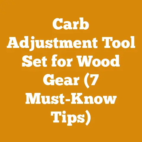 Carb Adjustment Tool Set for Wood Gear (7 Must-Know Tips)