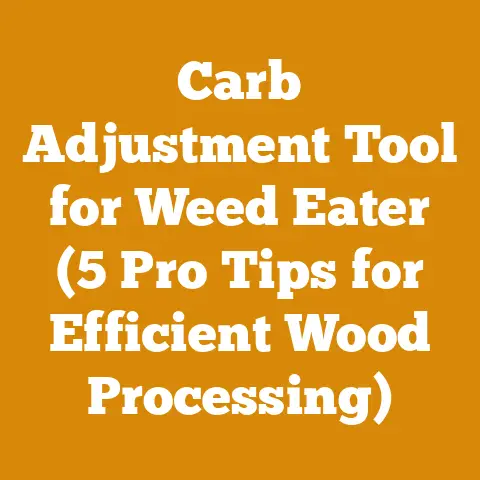 Carb Adjustment Tool for Weed Eater (5 Pro Tips for Efficient Wood Processing)