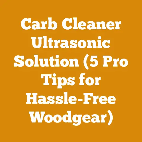 Carb Cleaner Ultrasonic Solution (5 Pro Tips for Hassle-Free Woodgear)