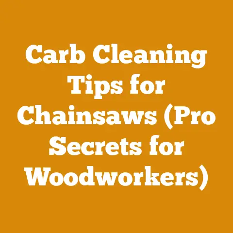 Carb Cleaning Tips for Chainsaws (Pro Secrets for Woodworkers)
