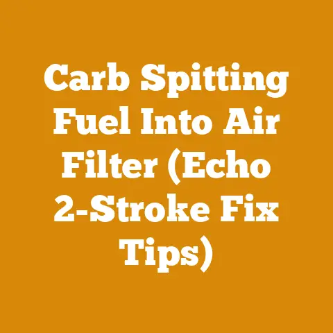Carb Spitting Fuel Into Air Filter (Echo 2-Stroke Fix Tips)