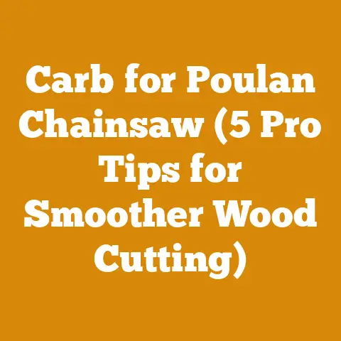Carb for Poulan Chainsaw (5 Pro Tips for Smoother Wood Cutting)