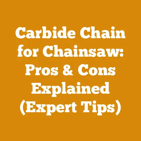 Carbide Chain for Chainsaw: Pros & Cons Explained (Expert Tips)
