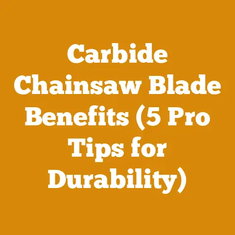 Carbide Chainsaw Blade Benefits (5 Pro Tips for Durability)