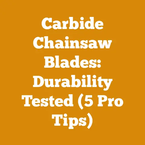 Carbide Chainsaw Blades: Durability Tested (5 Pro Tips)