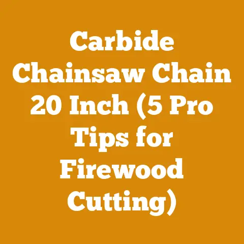 Carbide Chainsaw Chain 20 Inch (5 Pro Tips for Firewood Cutting)