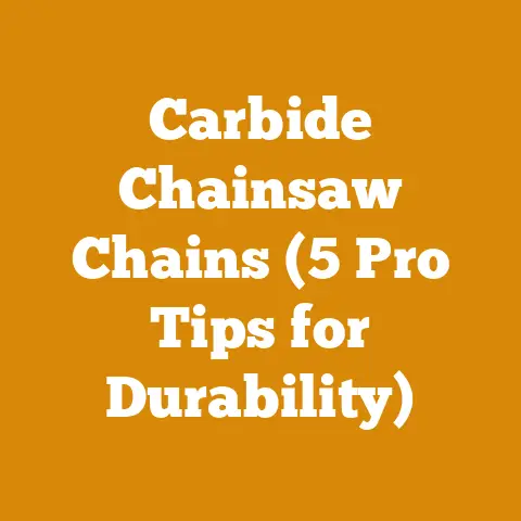Carbide Chainsaw Chains (5 Pro Tips for Durability)