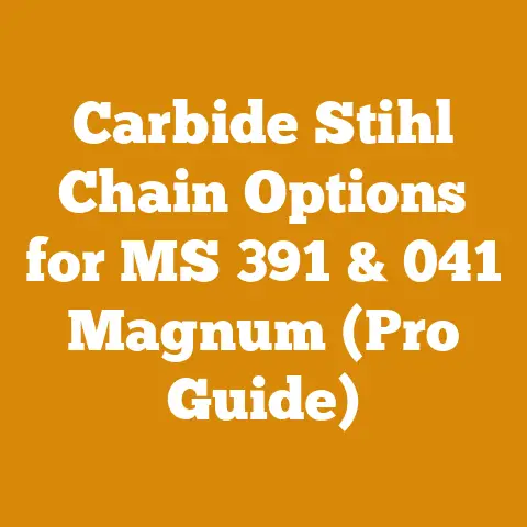 Carbide Stihl Chain Options for MS 391 & 041 Magnum (Pro Guide)